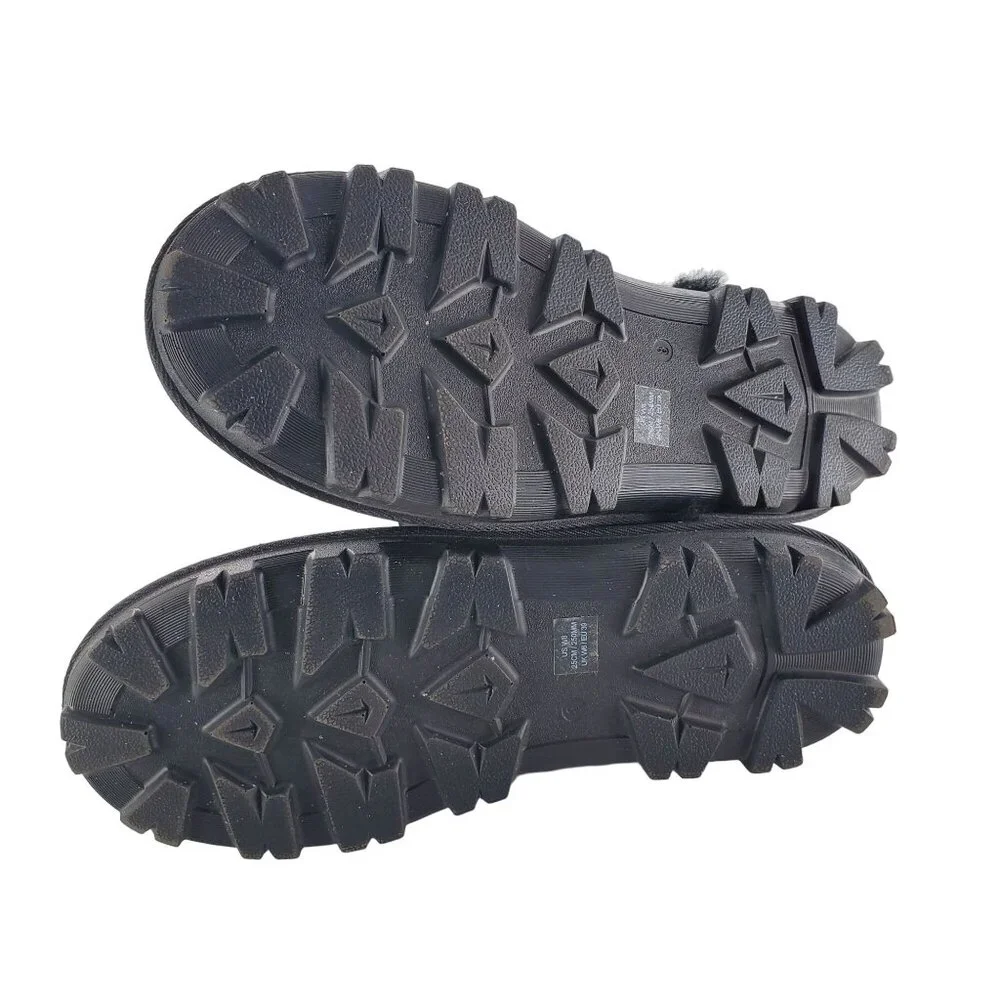 Kirkland 8 Real Fur Short Boots Womens Shearling Suede Shoe Winter Snow Outdoor